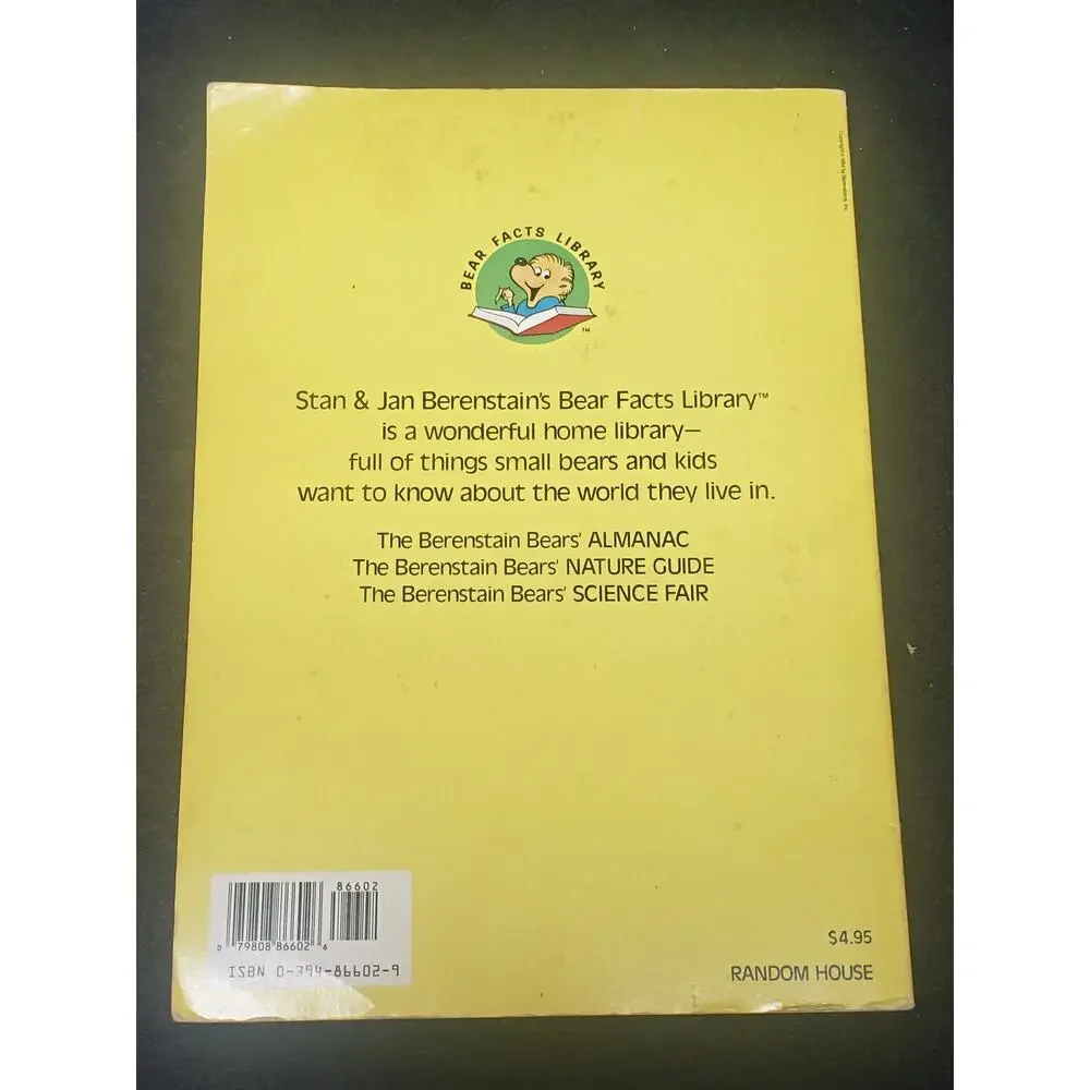 Vintage The Berenstain Bears Nature Guide Oversized Hard Softcover Book